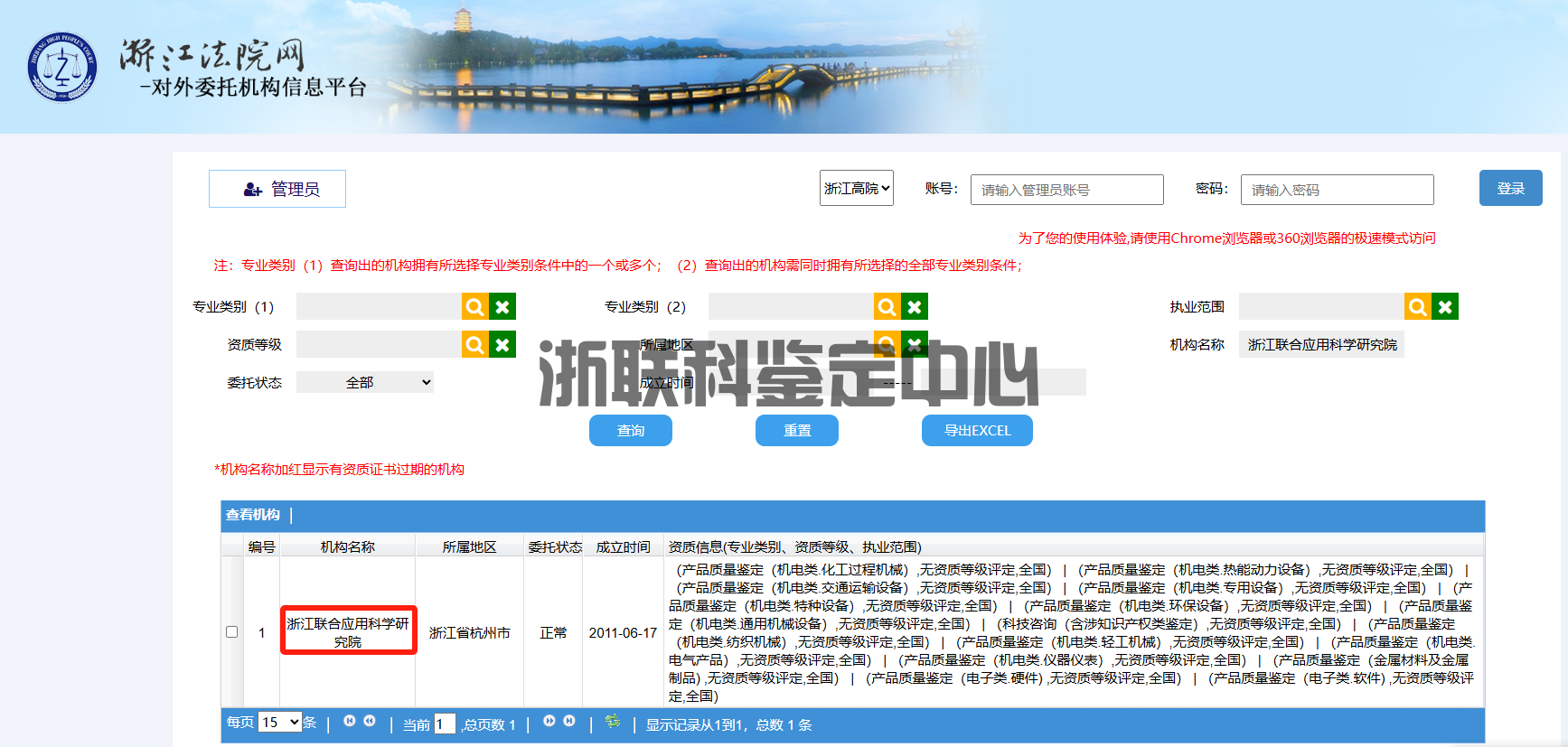 浙江省對外委托機(jī)構(gòu)信息平臺入圍機(jī)構(gòu)